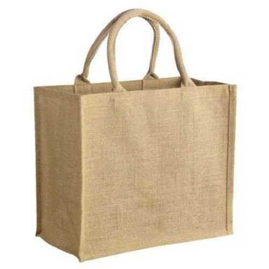 Plain Pattern Brown Color Durable Jute Bag With Softness And Strength  Usage: Advertising