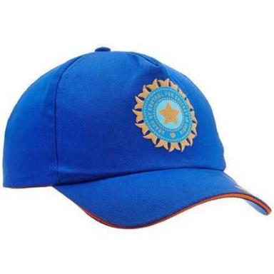 Customized Logo Blue Free Size Cotton Cricket Cap For Indian Team Age Group: Adult