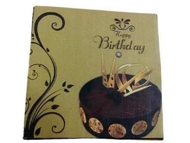 Square Disposable Printed Birthday Cake Packaging Corrugated Kraft Paper Box For Bakery Shop