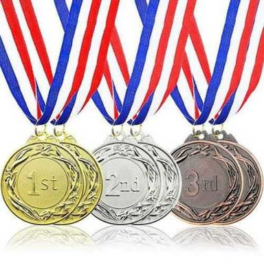 Various Colors Attractive Designs Awarding Round Polished Metal Sports Medal 