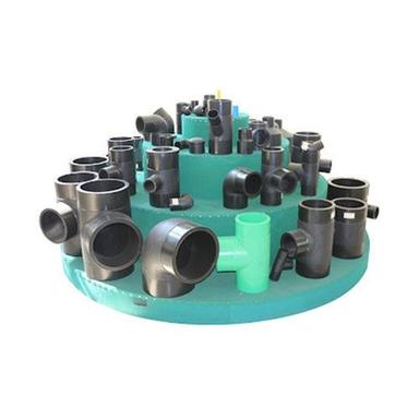 Round High Pressure End Load Resistant Black Butt Fusion Hdpe Pipe Fitting For Industrial Commercial Use