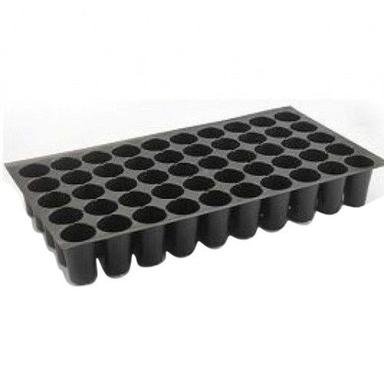 Reusable Non Toxic 50 Holes Cavity Black Plastic Plant Germination Seedling Trays For Nursery Garden Size: Subject To Order Or Availability