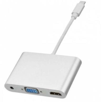  Roq Type-C से Vga/HDMI व्हाइट मेटल कन्वर्टर HDMI केबल के लिए USB 3.0 इंटरफेस के लिए Apple 12 इंच मैकबुक एप्लीकेशन: इलेक्ट्रिक उपकरण