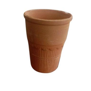 Disposable Brown Commercial Shop Terracotta Lassi Water Drinking Glass Application: Parties