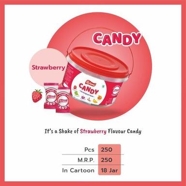 बच्चों और वयस्कों के लिए ओरिएंस स्ट्रॉबेरी फ्लेवर सॉलिड कैंडी पैक का आकार: 250 पीस 