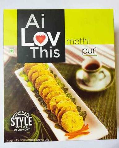 Spicy Taste Roasted And Crunchy Methi Puri Khakhra Snacks Packaging: Box