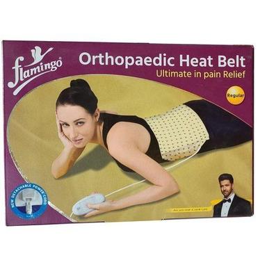 Easy To Operate 55 W Cotton Made Personal Care Flamingo Orthopedic Heat Belt