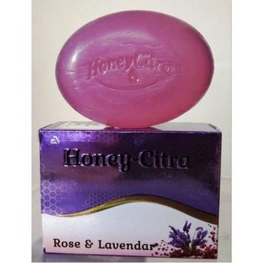 Skin-Friendly Herbal Rose And Lavender Extract Skin Lightening Purple Oval Bath Bar Soap