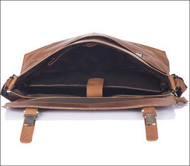 Brown 100% Genuine Vintage Leather Laptop Messenger Bag For Mens, 15.6 Inch