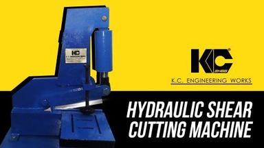 Free From Defects Mild Steel Hydraulic Shear Cutting Machine (Capacity 10-20 Ton) Industrial