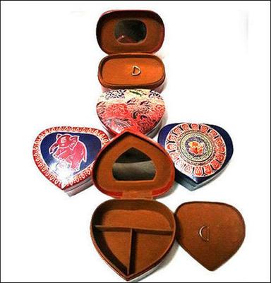 Eco-Friendly Heart Shape Leather Box For Jewelry 