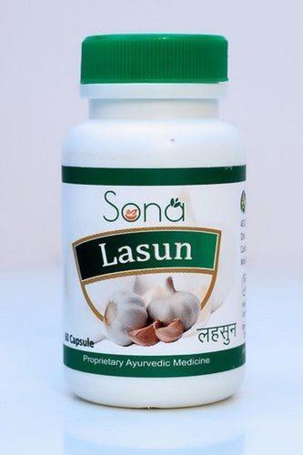 Herbal Medicine Lasun Garlic (Allium Sativum) 250 Mg Anti-Inflammatory Capsules For High Cholesterol