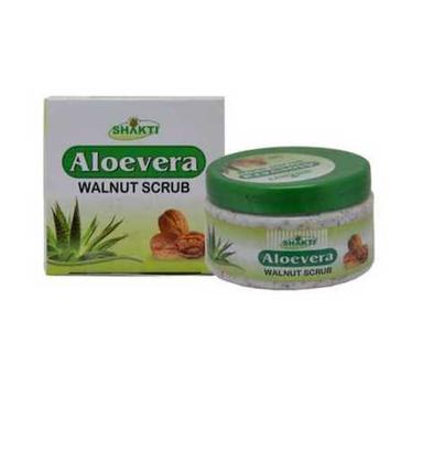 Personal And Parlour Use 200 Gram Green Aloe Vera Facial Walnut Scrub  Ingredients: Herbal