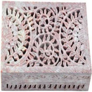 A one Marble Handicrafts Marble Designer Jewellery Box Keeping Jewellery And Makeup Vanity Box  (Grey)