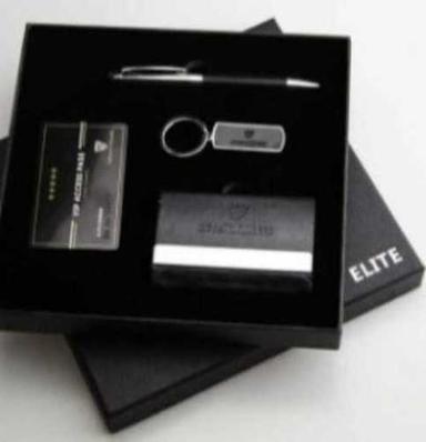 Black Pen, Key Chain And Card Holder Contain Packaging Corporate Gift For Promotional Use 