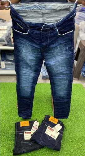 Mens Shaded Casual Wear Fully Stitched Blue Color Plain Dyed Skinny Style Branded Denim Jean Age Group: 10-12 Years