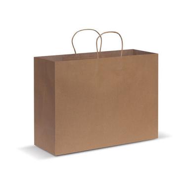 Antistatic Recyclable Open Closure Type Loop Handle Paper Brown Carry Bag With 1 To 10 Loading Capacity