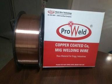 Red Solid Proweld Copper Coated Co2 Mig Welding Wire For Electric Conductor