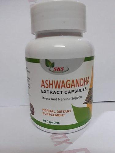Ashwagandha Capsules 500Mg With Packing 60 Capsules And 36 Months Shelf Life Age Group: For Adults
