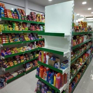 Rust Proof And Durable 250 Kg. Weight Tolerance Capable 7 Feet Height 6 Shelves Mild Steel Supermarket Storage Shelves