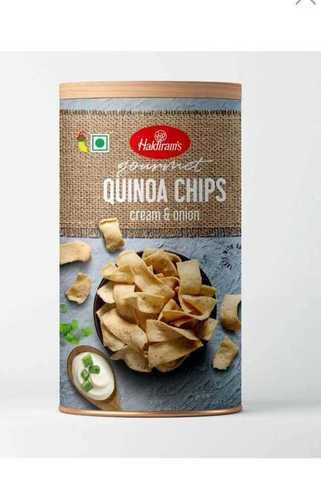 Cruncy And Crispy, Cream And Onion Flavor Haldiram Quinoa Chips Packaging: Box