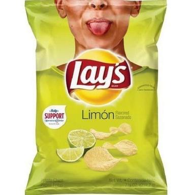 Vegetarian Delicious Taste And Spicy Onion And Lemon Flavor Potato Chips