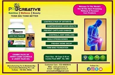 Pro Creative Combo Pack Of Joint Care Capsules And Joint Pain Oil Age Group: Suitable For All Ages