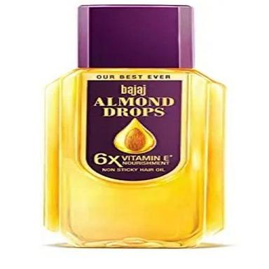 Golden Bajaj Almond Drops Hair Oil, Enriched With 6X Vitamin E, 500 Ml