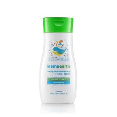 Clear Tear Free Gentle Yet Efficacious Mamaearth Deeply Nourishing Wash For Babies (200 Ml)
