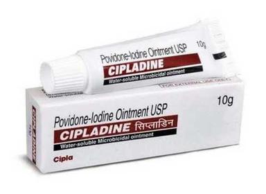 White Cipla Cipladine 10 Gram Povidone Iodine Ointment Usp With Tube Packaging