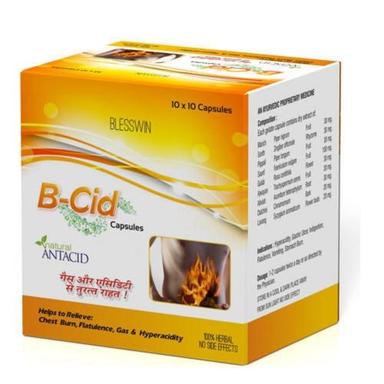 100% Herbal Gentle Antacid Capsules For Hyper Acidity, Heartburn And Gastric Cool & Dry Place