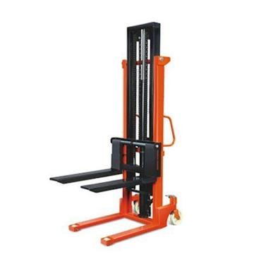 Mild Steel 6 Meter Height Lifting Manual Pallet Stacker (Rated Load 1 Ton) Application: Industrial