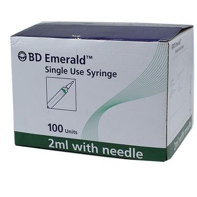 Clinical And Hospital Use Bd Emerald Single Use Syringe 2Ml With Needle  Grade: Medical