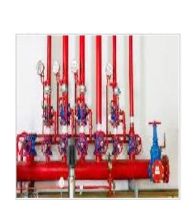 Corrosion Resistant and Fine Finished Red Color Fire Sprinkler System