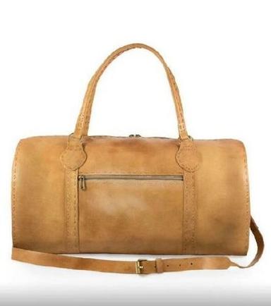 Brown Very Spacious And Light Weight Plain Design Leather Sling Bags For Travelling Purpose