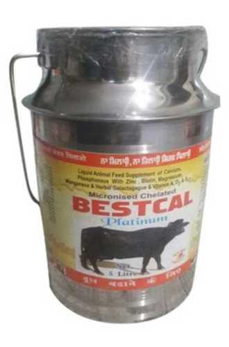 Natural 5 Liter Bestcal Platinum Liquid Feed Calcium Supplement In Steel Container