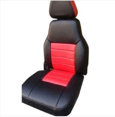 Pu Leather Black And Red Car Designer Seat Cover For Front And Back