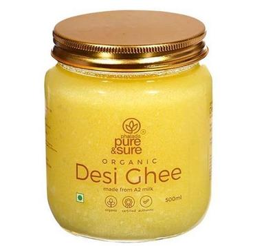 Aromatic And Tasty Organic A2 Milk Yellow Desi Ghee (500 Ml Pack) For Cooking Age Group: Children