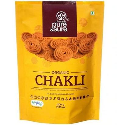 100% Healthy Organic Ready To Eat Roasted Chana And Rice Chakli Snack (200 Gram Pack)