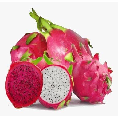 Common Dragon Fruit With Vibrant Red Skin, Sweet Taste And Seed Speckled Pulp