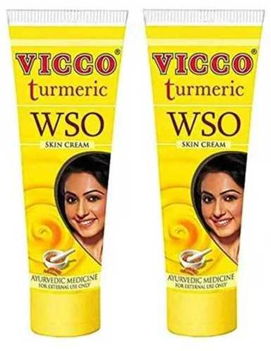 Smooth Texture 100% Ayurvedic Vicco Turmeric Wso Skin Cream For Oily Skin