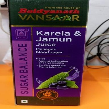 100% Pure And Natural Fresh, Baidyanath Karela Jamun Juice -1 Ltr Packaging: Bottle
