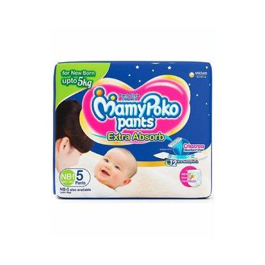 White Mamypoko Pant Style Baby Diapers - Extra Absorbent, Prevents Leakage