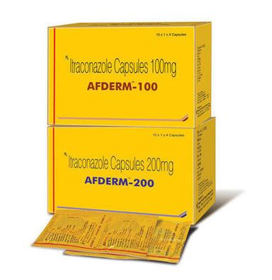  Afderm-100 इट्राकोनाजोल कैप्सूल सामान्य दवाएं 