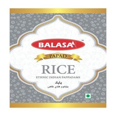 Fssai Certified Dried Natural Rich Taste Round White Rice Papad Shelf Life: 6 Months