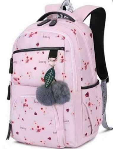 All Color Available Multicolor Waterproof Printed Shoulder Girls School Bag With Zipper Closure 