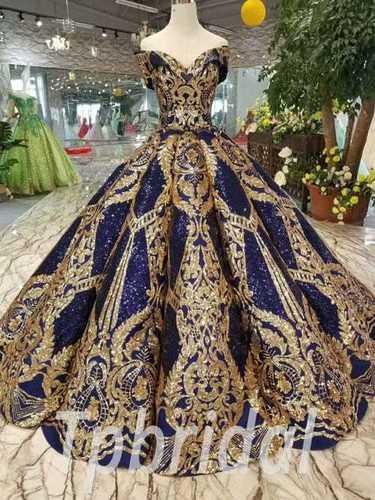 No Fade Ceremonial Ladies Long Gown Dress With Heavy Embroidery Work