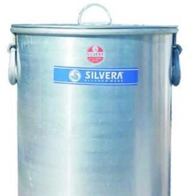 Metallic Round Shape Aluminium Pawali Drum For Food Products, Capacity 150 Litre