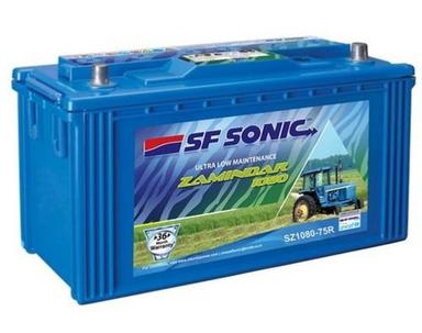 Industrial Sf Sonic Zamindar Sz1080 75R Tractor Battery 75Ah With 36 Months Warranty Size: 305 X 173 X 225Mm (L X W X H)