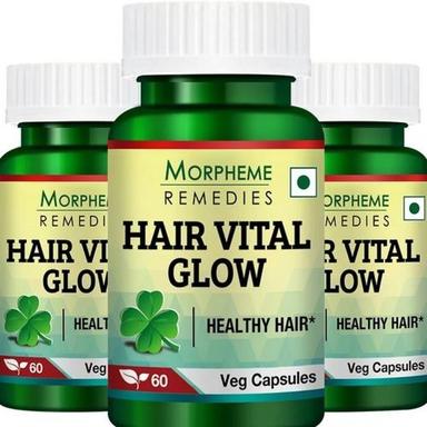 Herbal Products Anti-Dandruff Hair Vital Glow Capsule With Bhringraj, Amla And Shikakai Extract